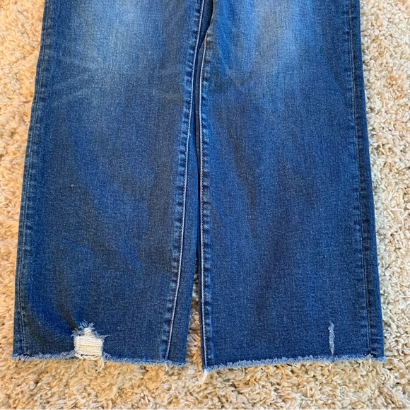 Vervet Distressed Stretch High Rise Crop Jeans Women’s Size 28 - Picture 5 of 9
